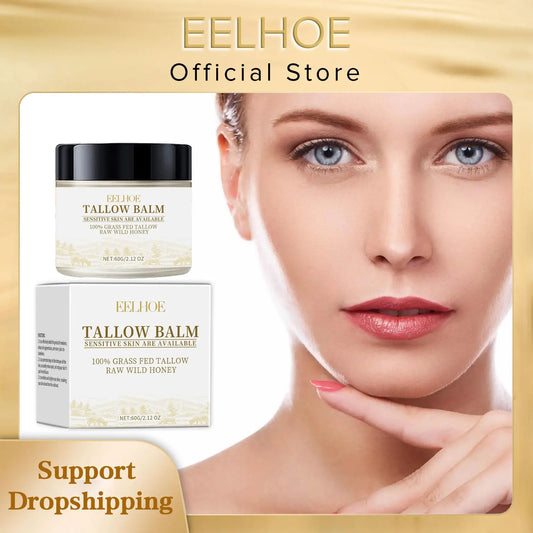 EELHOE Beef Tallow Face Moisturizer Cream Vitamin E for Skin