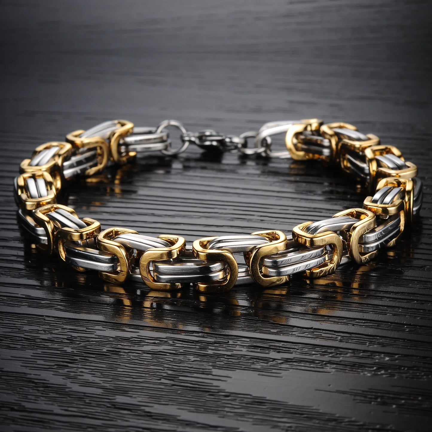 Stainless Steel King's Link Chain Bracelet - Buy One Get One Free 🔥