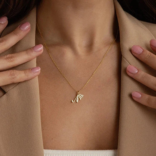 women Initial Necklace