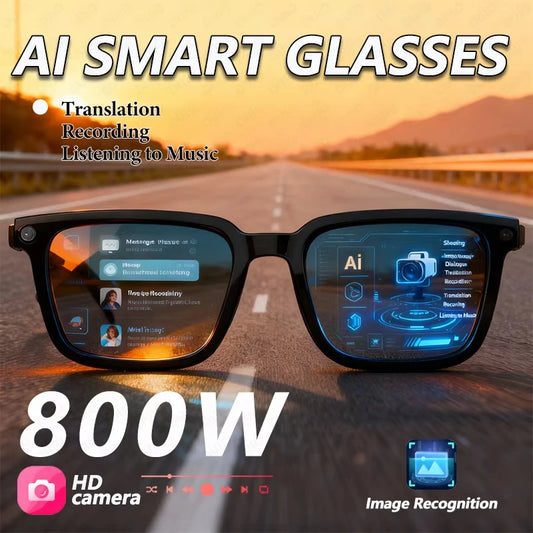 2026 AI Smart Glasses with Translation, 8MP Camera &amp; 4K Video