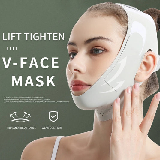 V-face Shaping Mask Slimming Bandage Light and Breathable Facial Lifting Firming Jawline Double Chin Sagging Face Carving