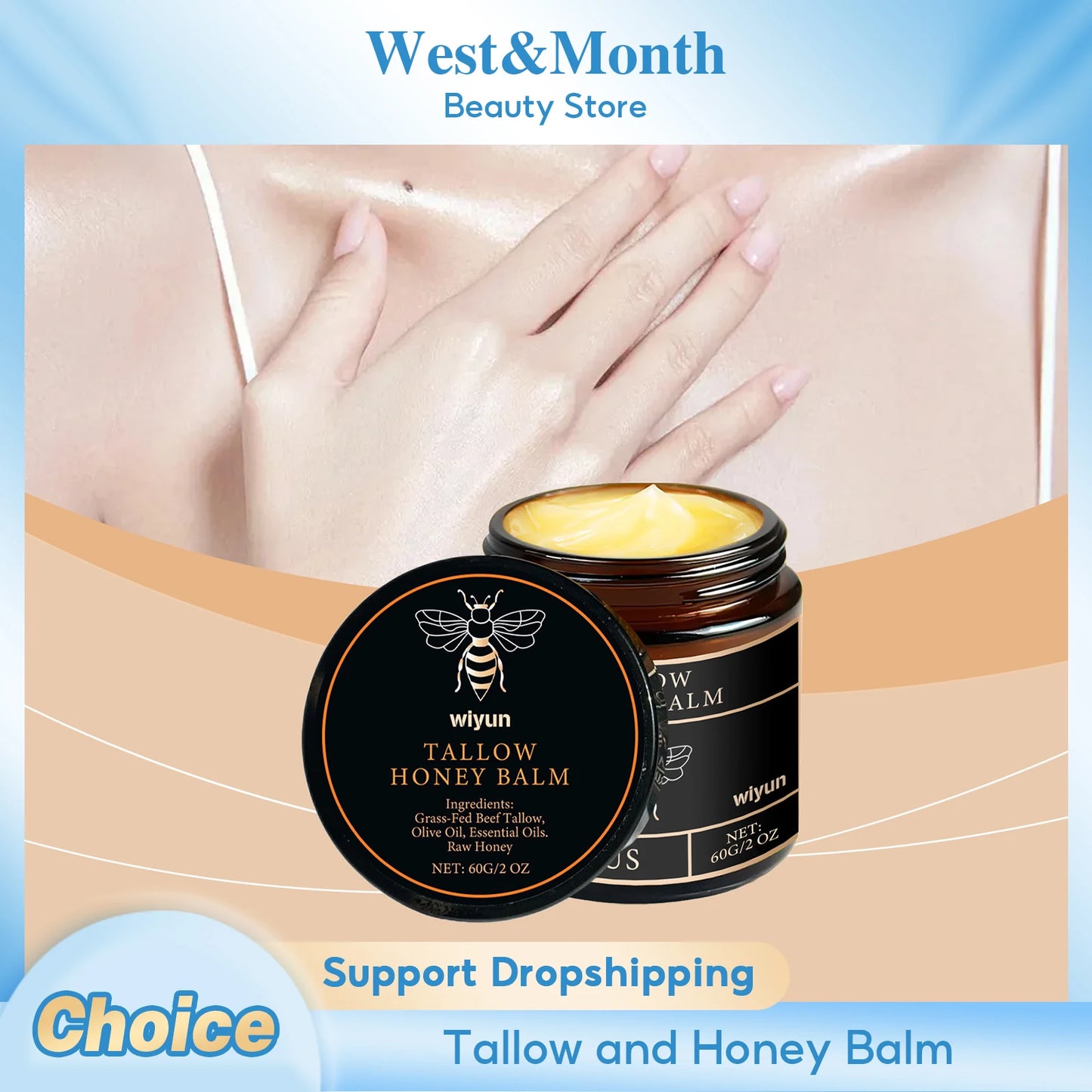 Beef Tallow Cream Remove Dark Spots Melanin Brightening Firming