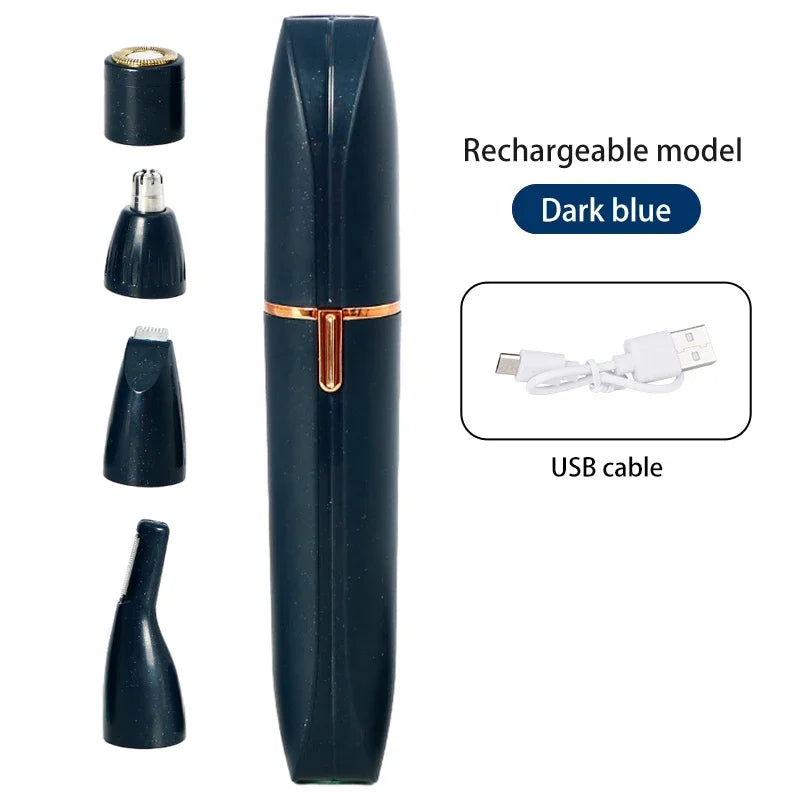 4 In 1 Electric Razor for Women Full Body Shaving Facial Epilator Shaver Eyebrow Trimmer