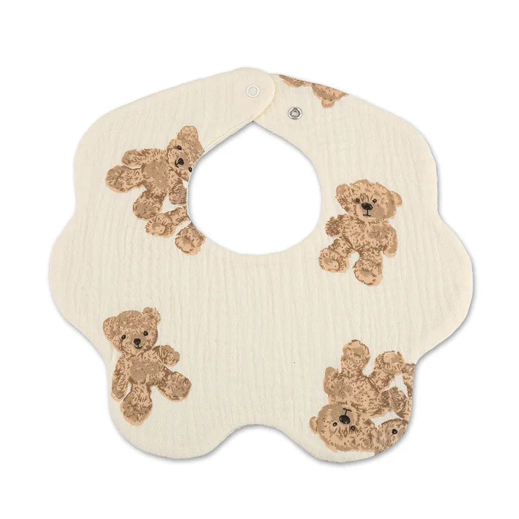 Baby Bibs Cotton Boys and Girls Bib Cute Print Newborn Burp Cloths - BOGO 🔥