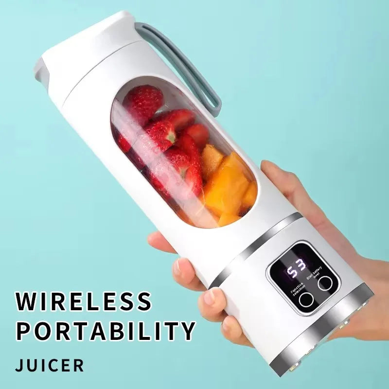 Fruit Juicer 8 Blades 3 Gears USB Rechargeable Portable Blender