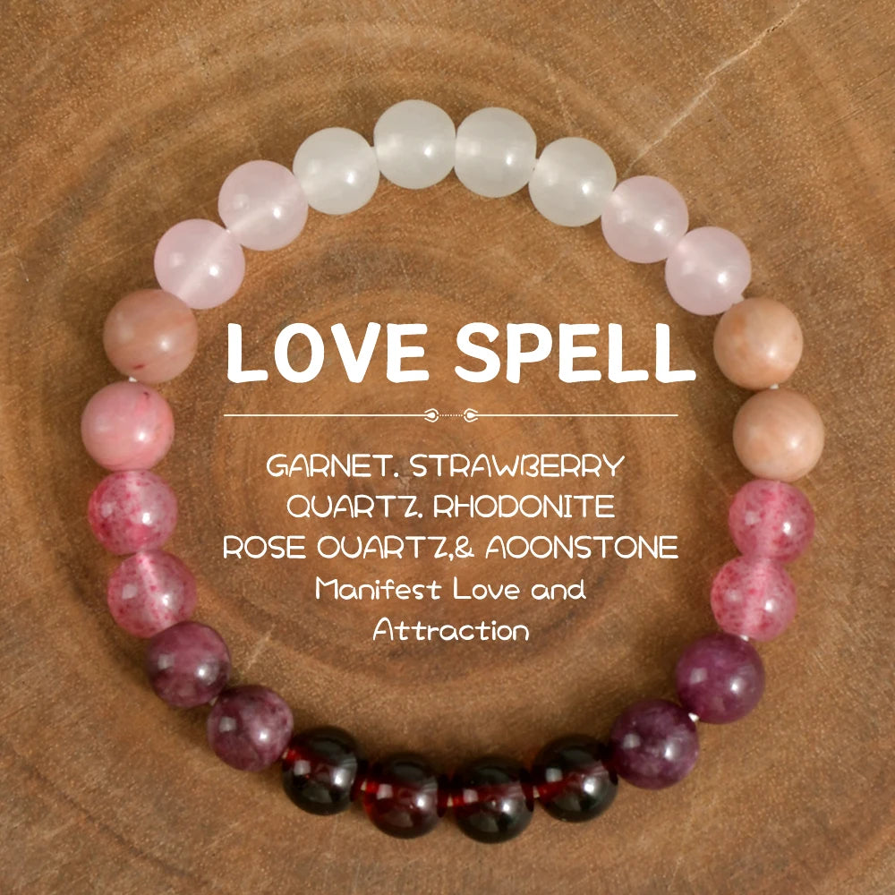 Love spell - Amethyst Bracelet cubic self love bracelete