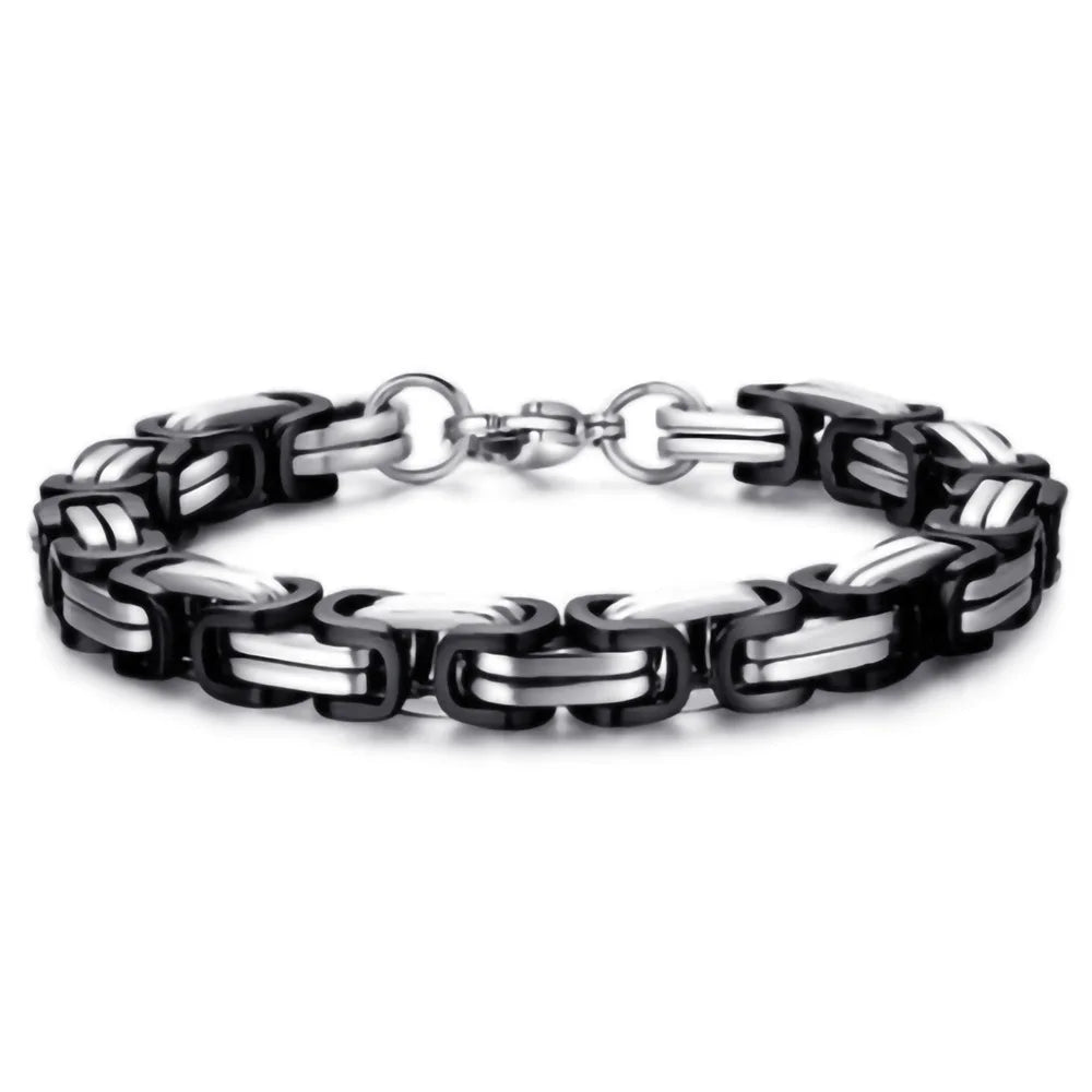 Stainless Steel King's Link Chain Bracelet - Buy One Get One Free 🔥