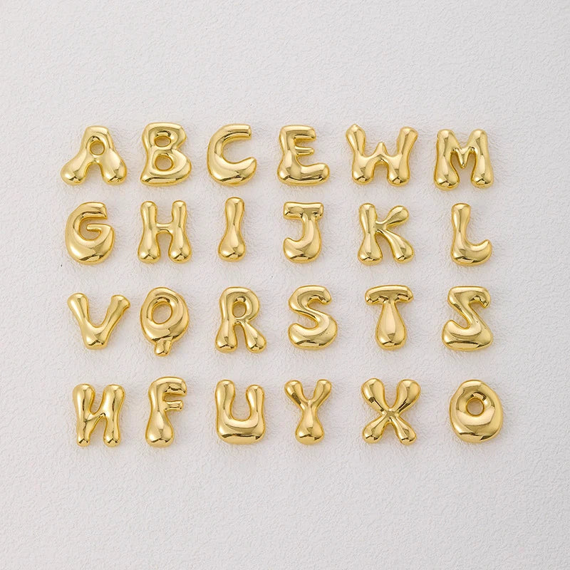Golden Color Stainless Steel Initial Necklace for Women