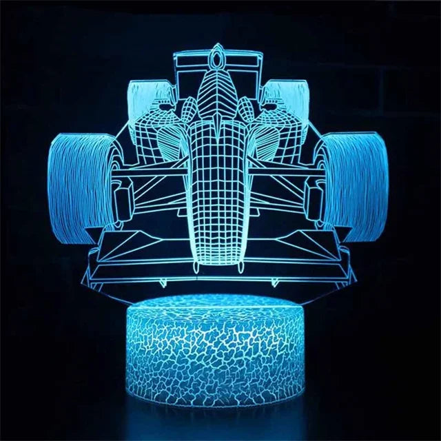 Car,Truck,Tractor,Excavator 3D Night Light LED Touch