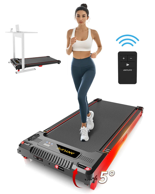 Under Desk Treadmill, Incline Walking Pad 2.5HP Portable Treadmills for Home