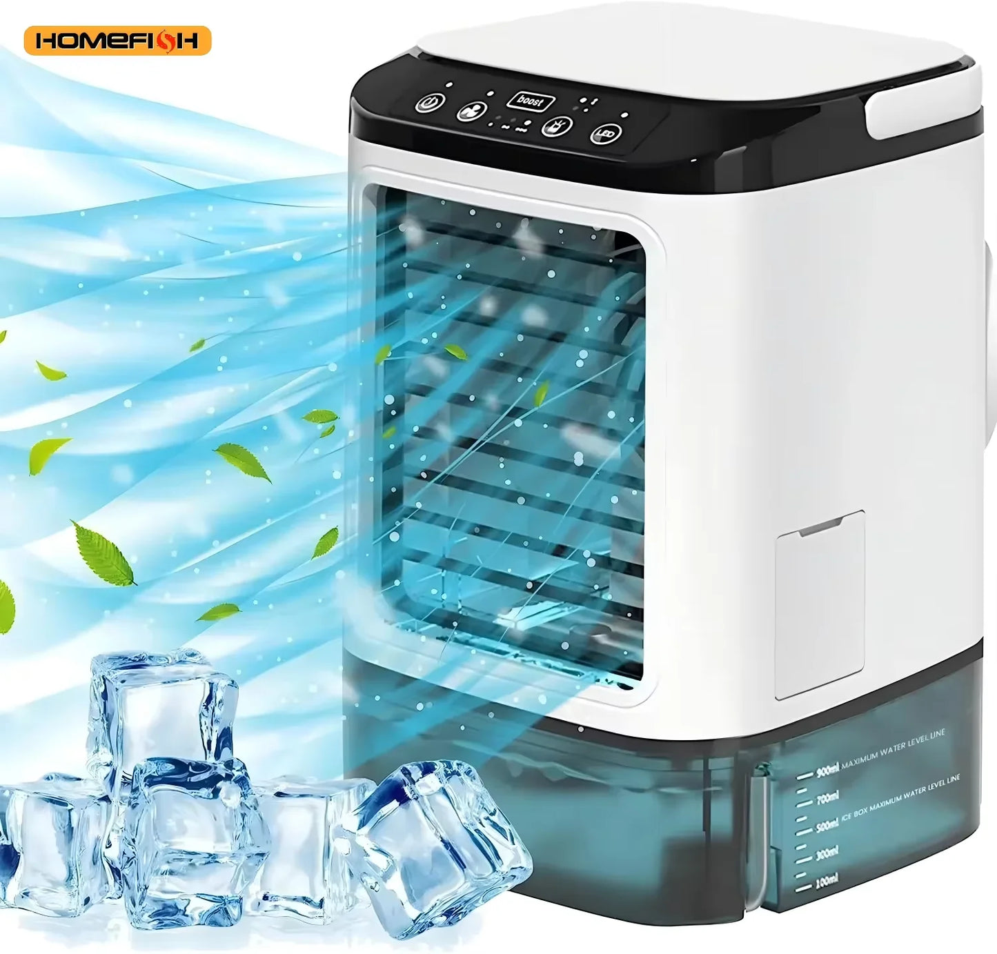 Air Conditioner Portable Fan Desktop Dual Spray Ultrasonic Atomization 3