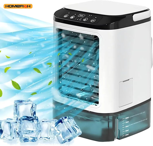 Air Conditioner Portable Fan Desktop Dual Spray Ultrasonic Atomization 3