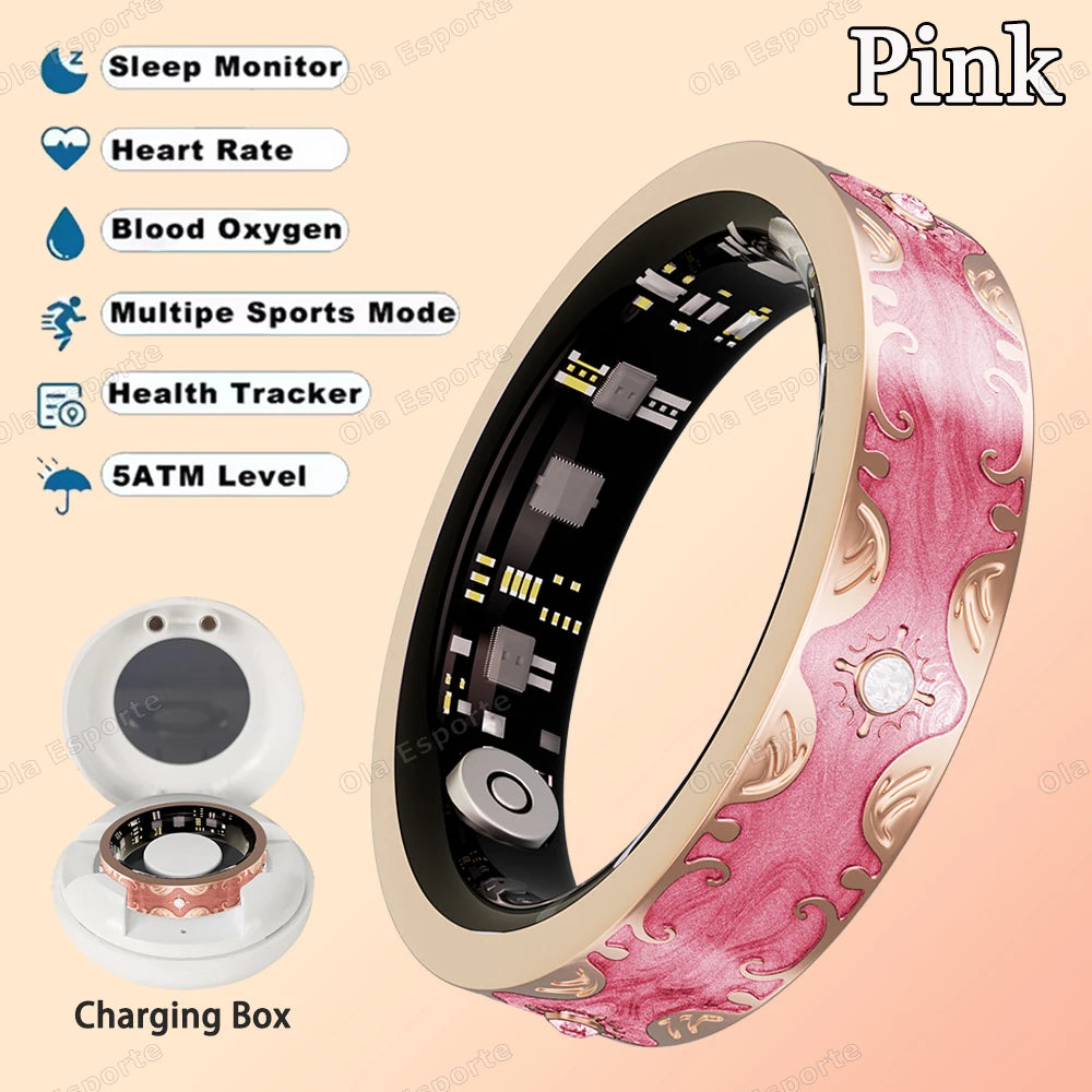 Waterproof Lady ring Heart Rate Health Monitor Sport Ring