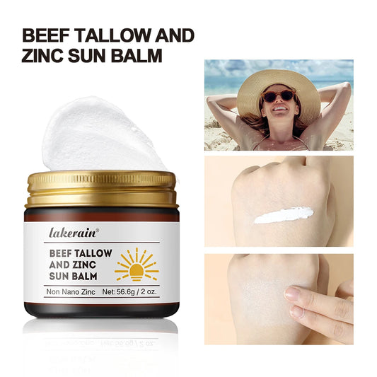 Sunscreen Makeup Beef Tallow and Zinc Sun Balm