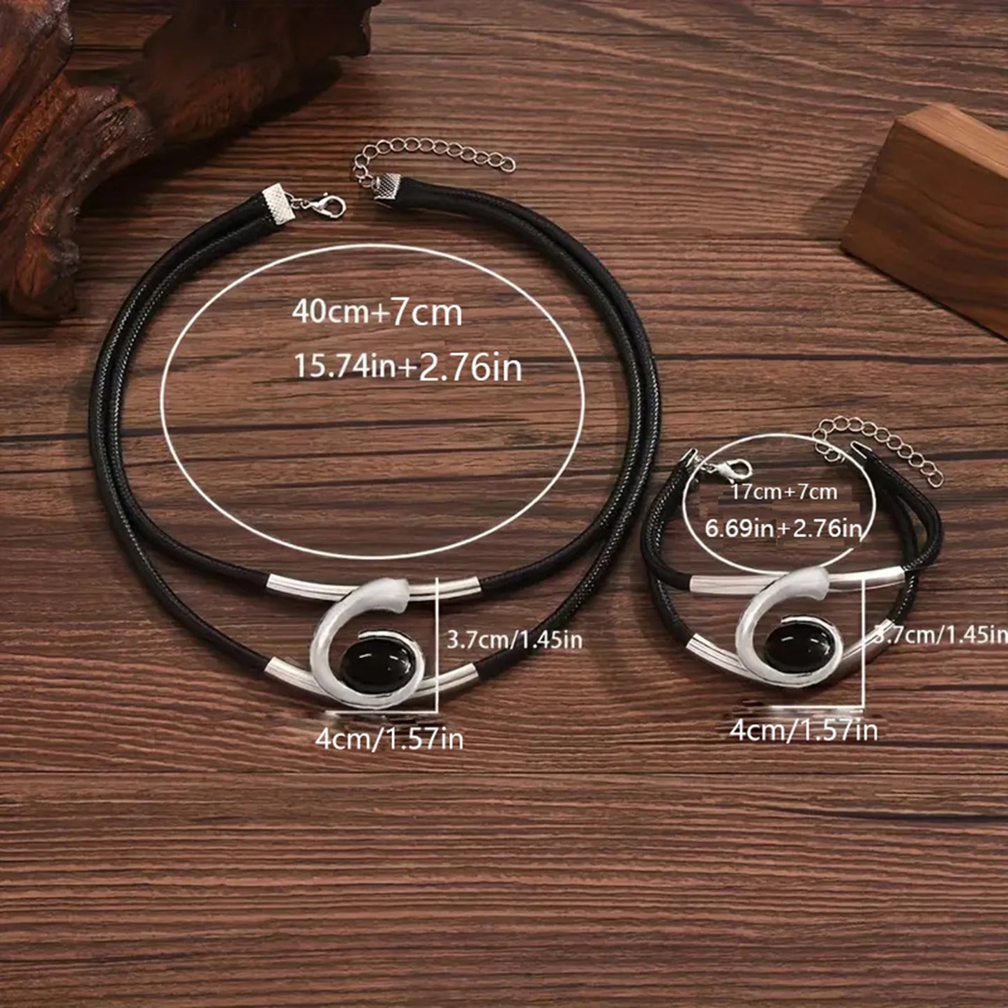 Retro Bohemian Spiral Necklace &amp; Bracelet Set - Buy One Get One Free 🔥