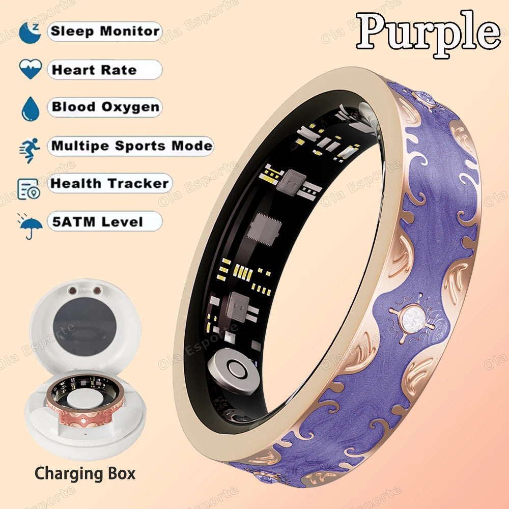 Waterproof Lady ring Heart Rate Health Monitor Sport Ring