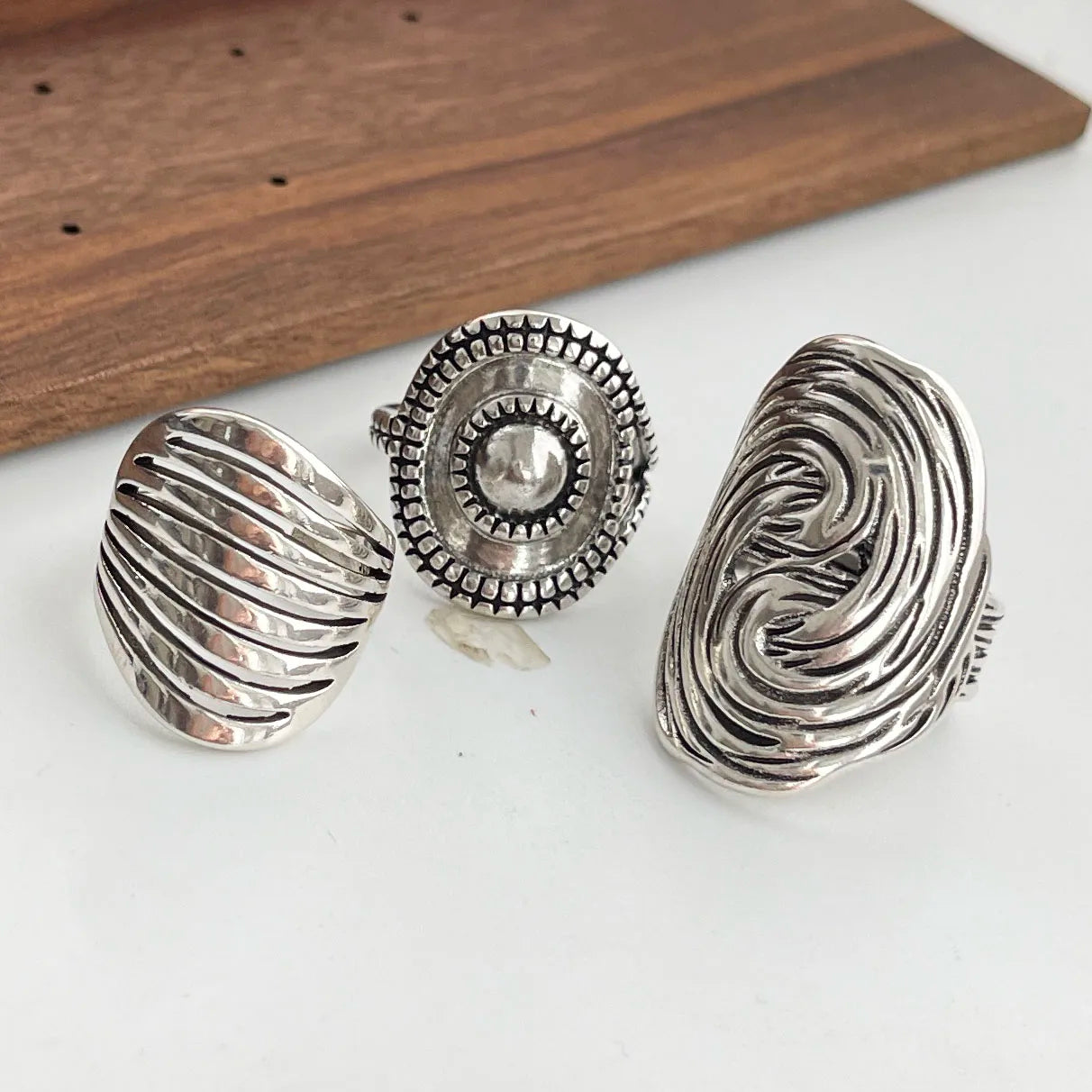 925 Silver Minimalist Handmade Simple Round Strip Ring - BOGO Free 🔥