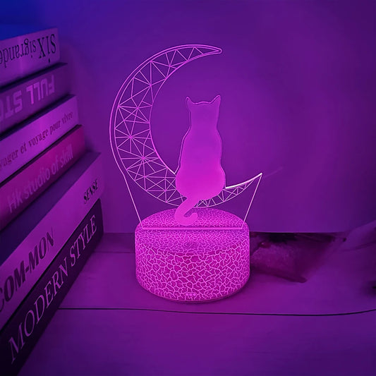 3D acrylic Led light Family children's nightlight - 7 Color changes