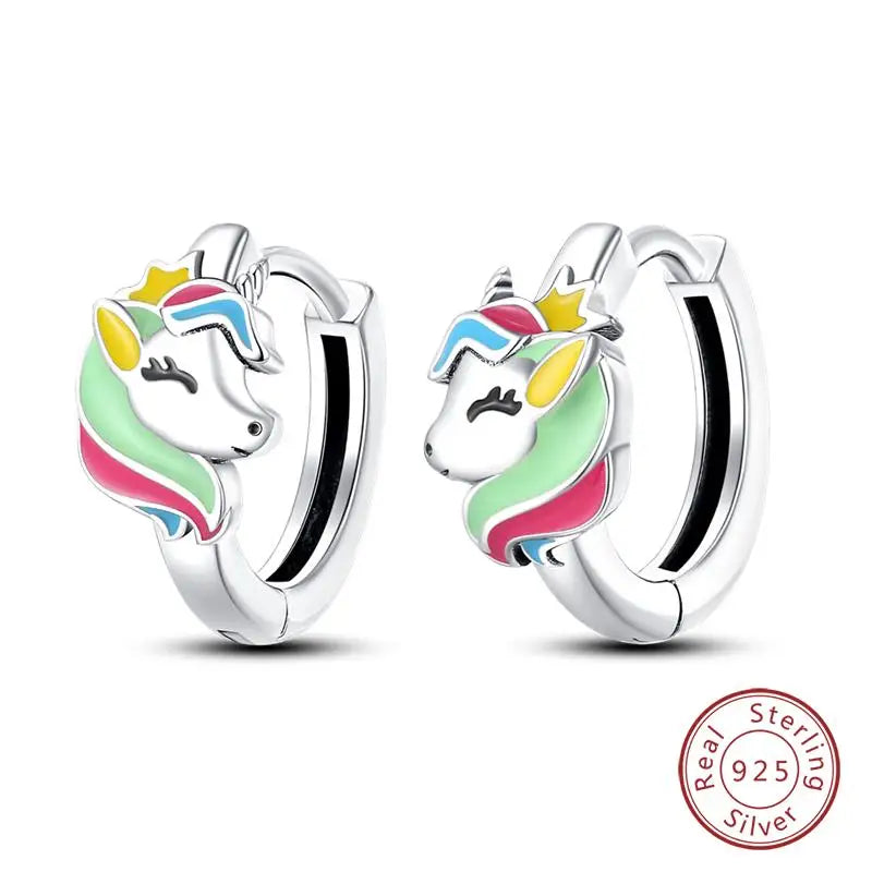 925 Sterling Silver Earrings Charm Simple Shiny Zirconia - Buy One Get