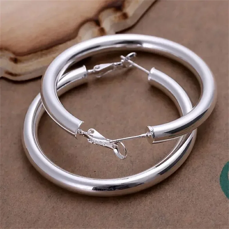 925 Sterling Silver Earrings 5CM Round Jewelryn- Buy One Get One Free 🔥