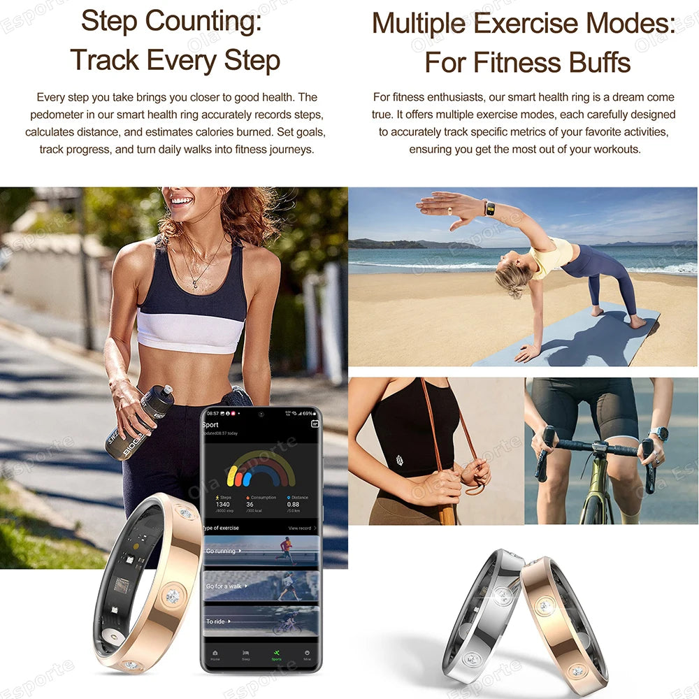 2025 Smart Ring Women Men Super narrow 6.3mm