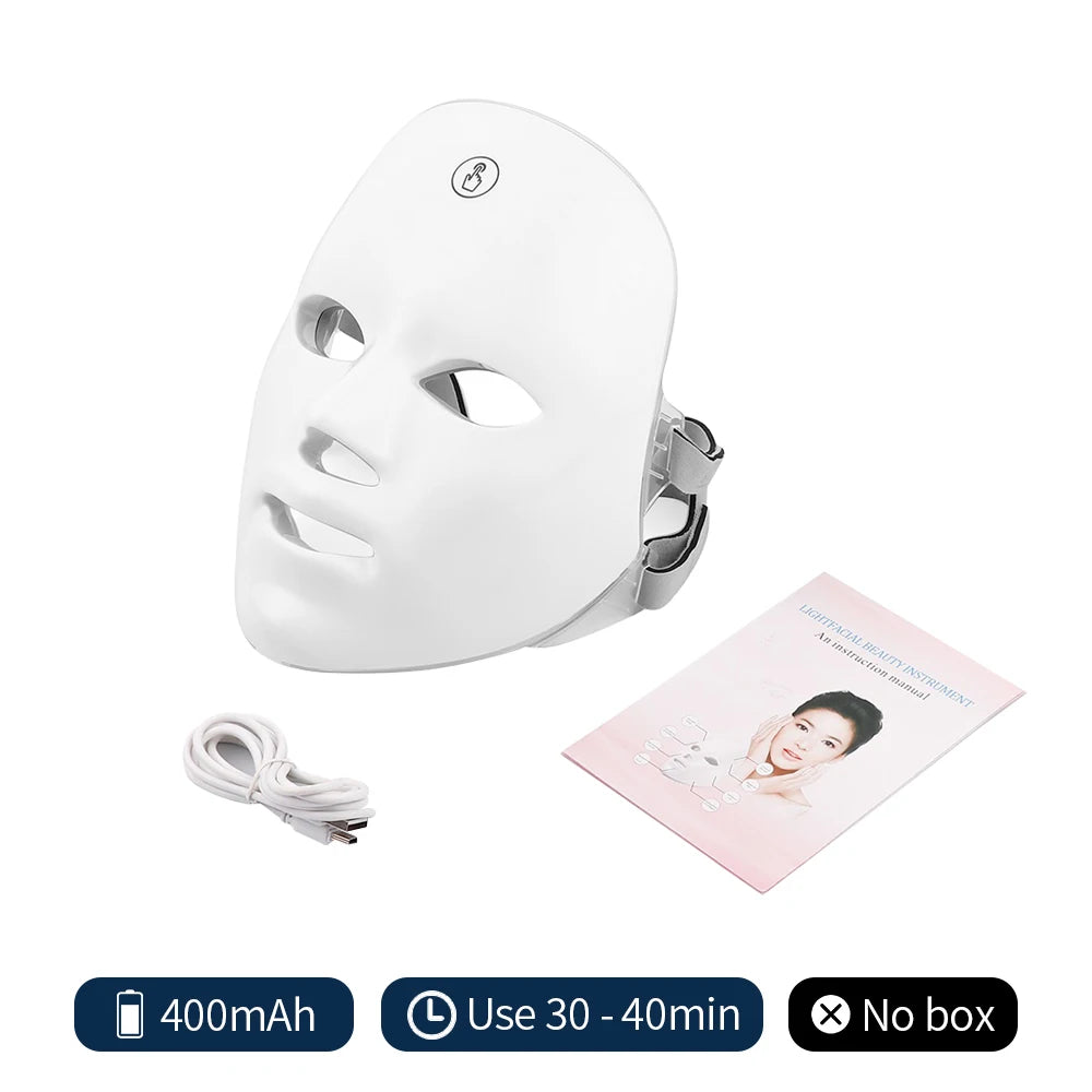Rechargeable Facial LED Beauty Mask Skin Rejuvenation
