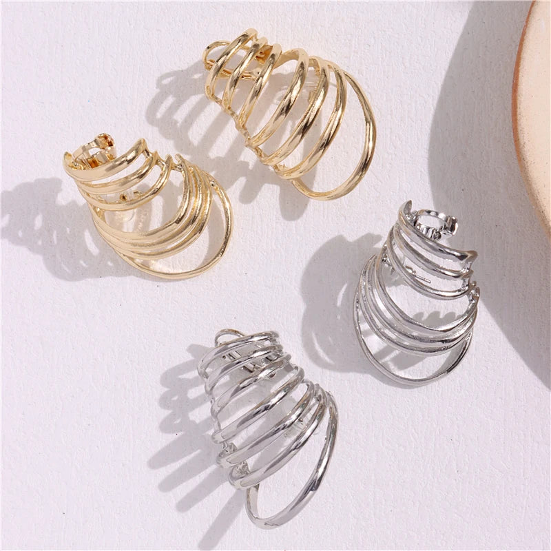 Multi-layered Circular Stud Earrings  Vintage - Buy One Get One Free 🔥