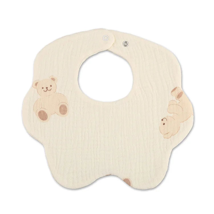 Baby Bibs Cotton Boys and Girls Bib Cute Print Newborn Burp Cloths - BOGO 🔥