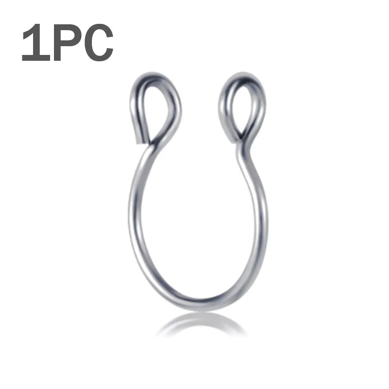 U Shaped Fake Nose Ring - buy 2 get 1 free