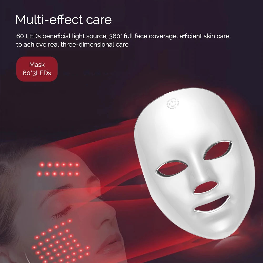 Rechargeable Facial LED Beauty Mask Skin Rejuvenation