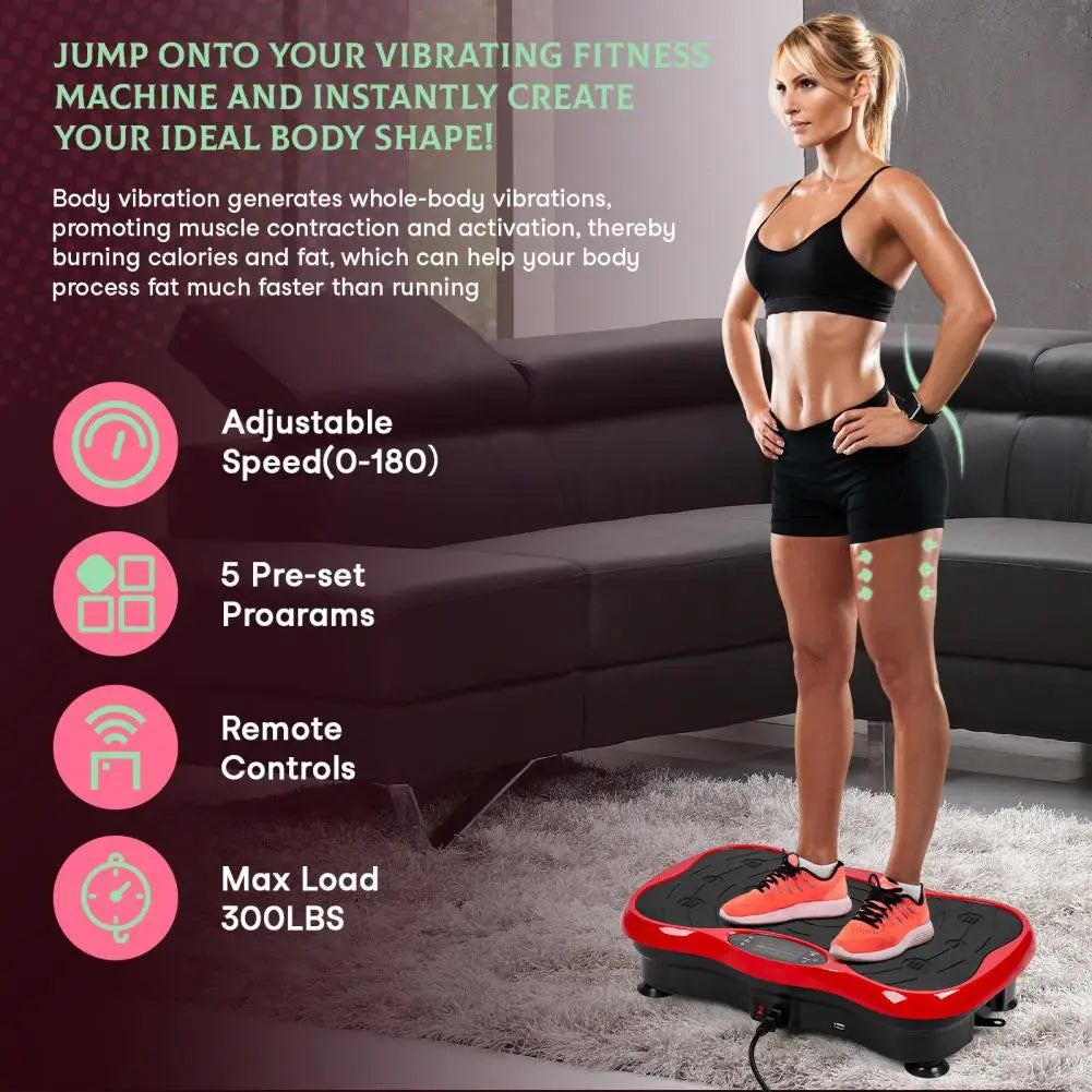 Power Waver Vibration Plate Exercise Machine for Lymphatic Drainage