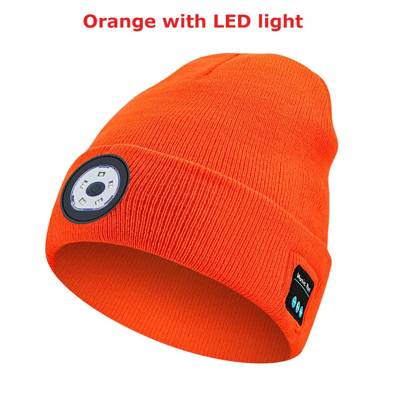 Rechargeable Bluetooth LED Beanie – Music & Hands-Free Calls - Buy One Get One Free 🔥