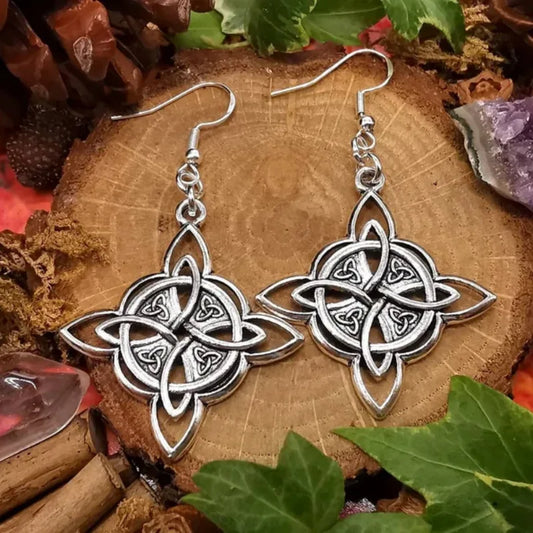 Vintage Witch Knot Earrings Magic Knot Pagan Wicca Symbol -Buy One Get One Free 🔥