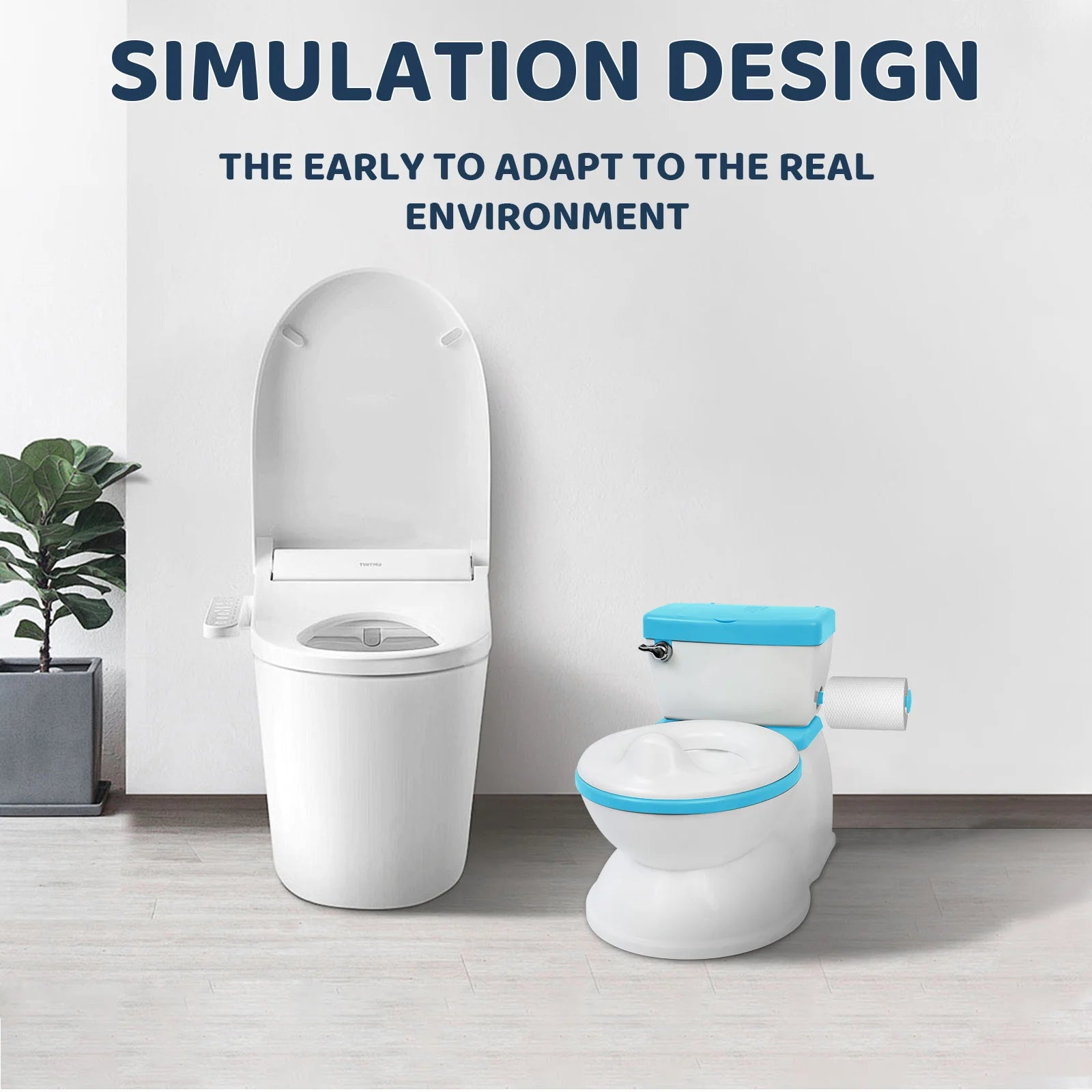 Baby Potty Toilet  Real Feel 2-in-1