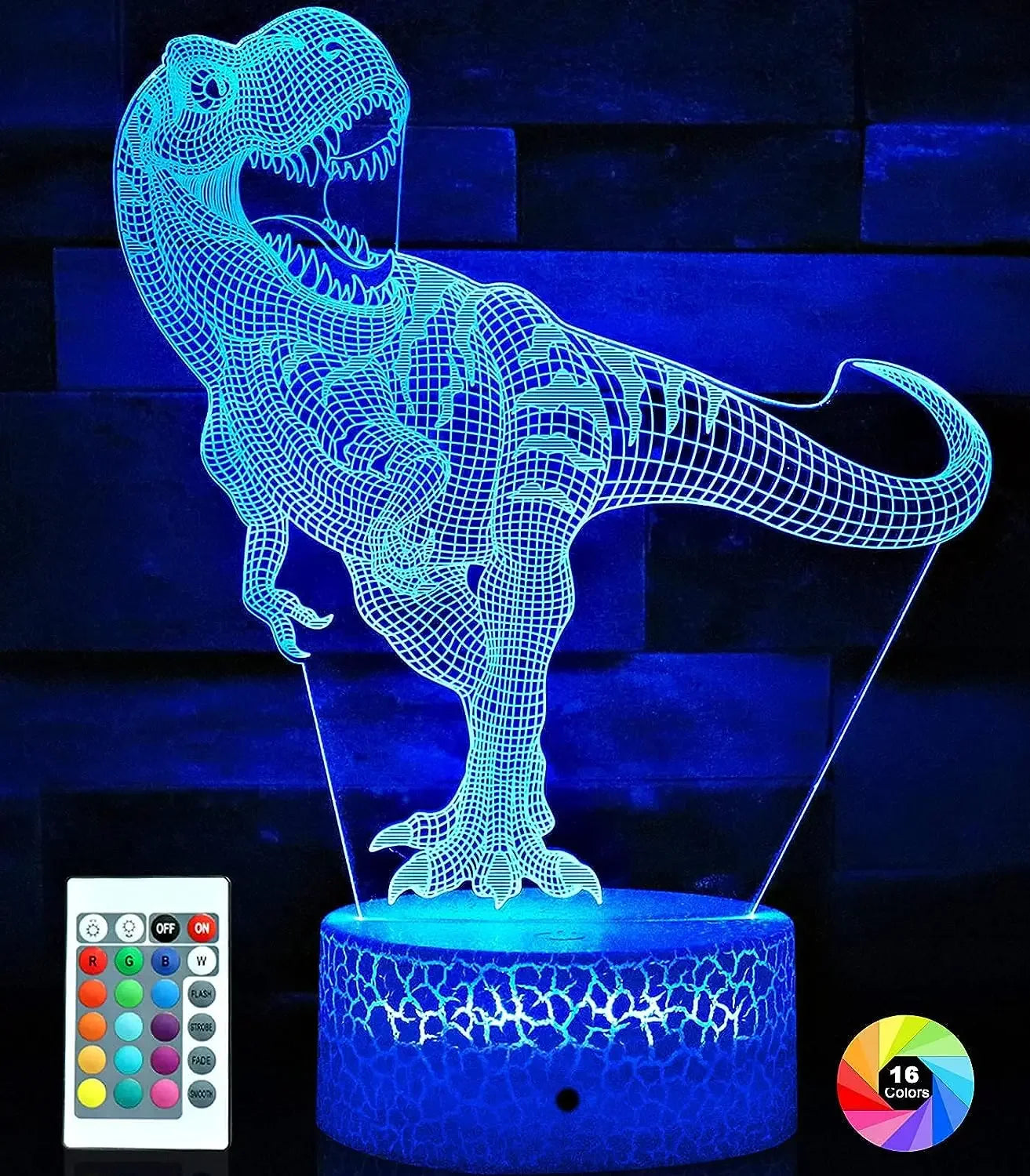 Dinosaur 3D LED Nigh tlight For Kids