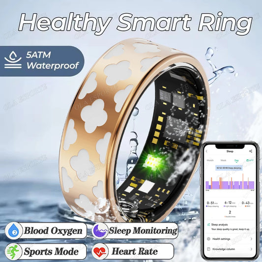 2026 New Women’s Smart Ring Heart Rate/Sleep/Blood Oxygen Monitoring