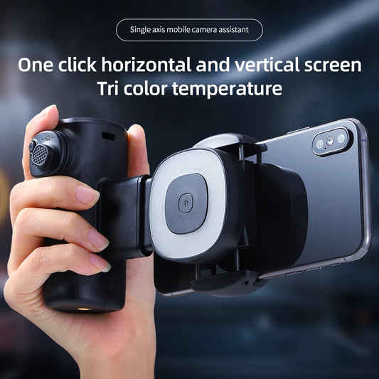Bluetooth Selfie Light Phone Grip – Adjustable Angle LED Light for Photos, Videos &amp; Live Streaming