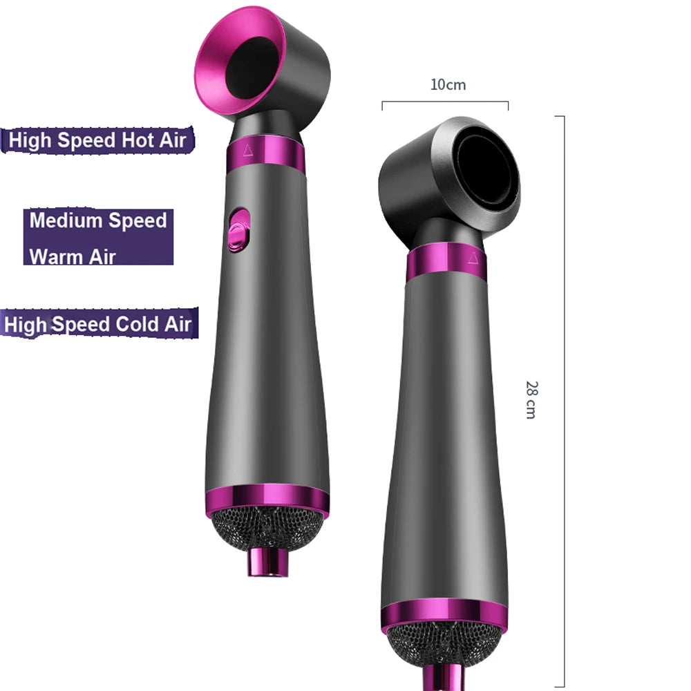 Hot Air Brush 5 In 1 Home Use Multi-functional Hair Dryer Styler Curler Straightener