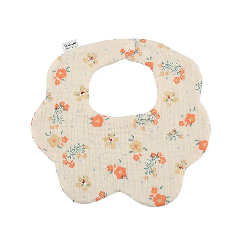 Baby Bibs Cotton Boys and Girls Bib Cute Print Newborn Burp Cloths - BOGO 🔥