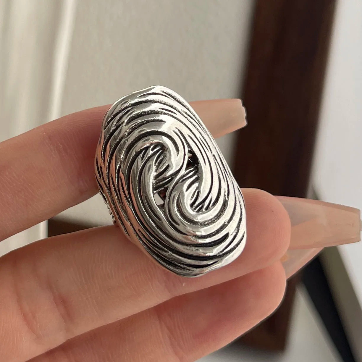 925 Silver Minimalist Handmade Simple Round Strip Ring - BOGO Free 🔥