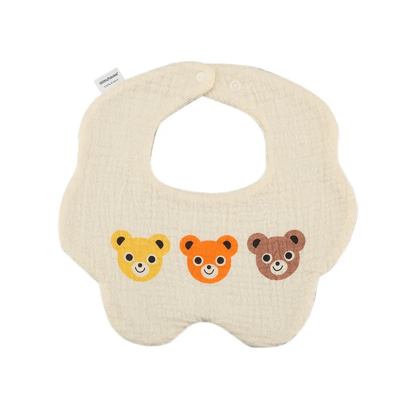 Baby Bibs Cotton Boys and Girls Bib Cute Print Newborn Burp Cloths - BOGO 🔥