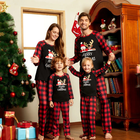 Christmas Pajamas Family  Santa Claus Print