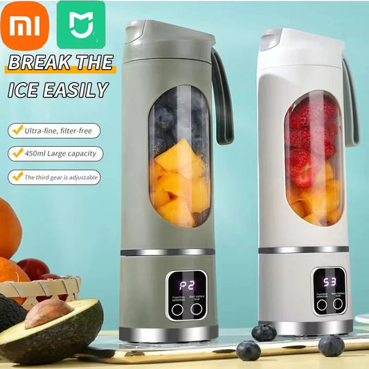 Fruit Juicer 8 Blades 3 Gears USB Rechargeable Portable Blender