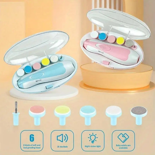 Baby Nail Trimmer Electric Six-in-one Multi-head Manicure Suit Portable