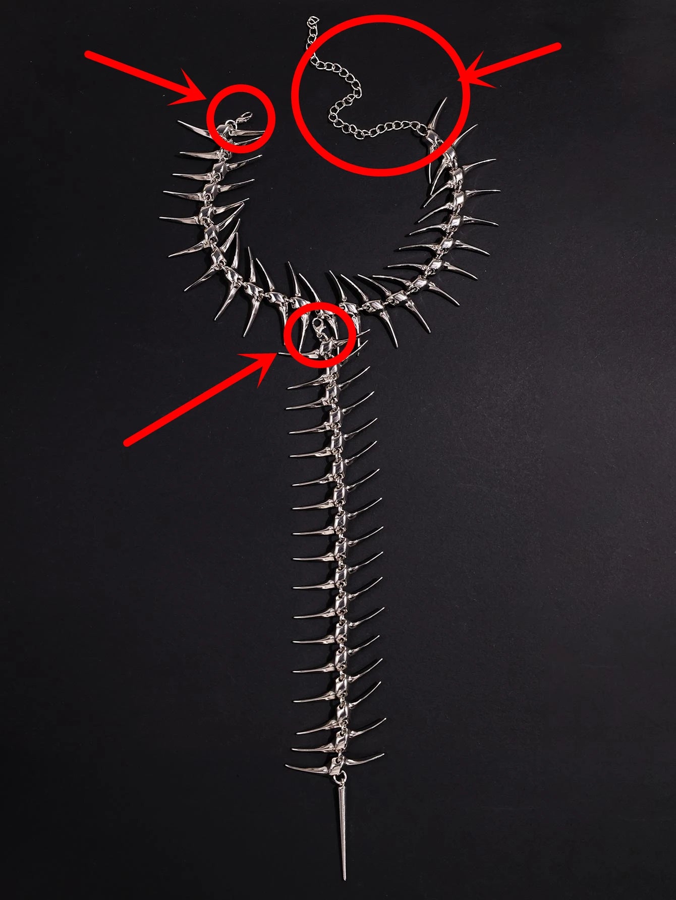 Edgy Thorn Skeleton Alloy Women’s Necklace