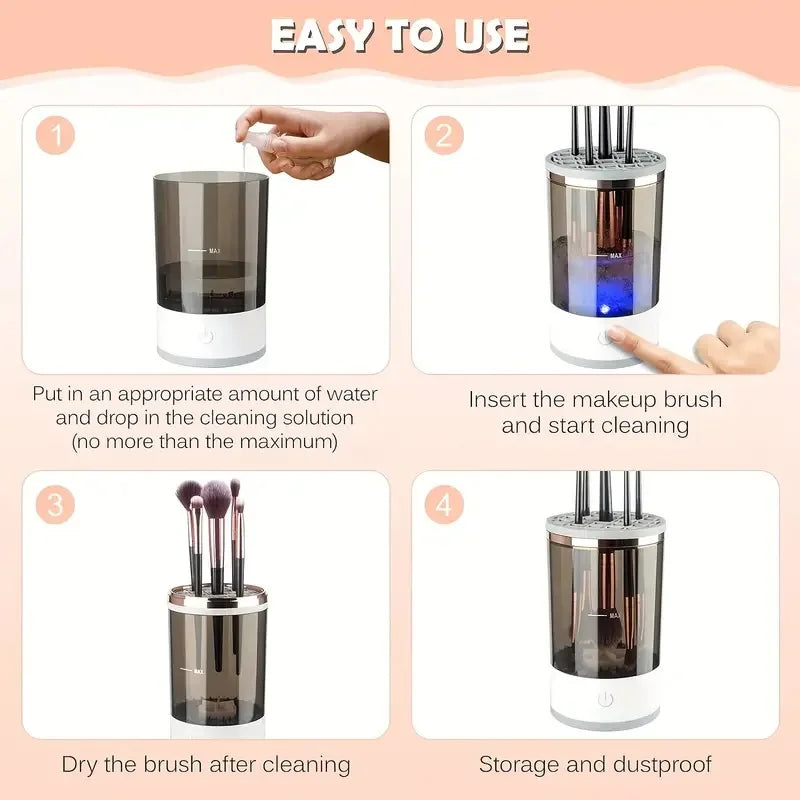 Portable Electric Makeup Brush Cleaner -Buy One Get One Free