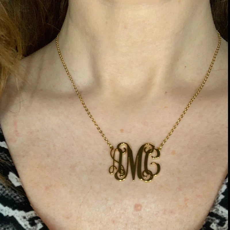Customized Monogram Necklace For Women - Buy One Get One Free 🔥
