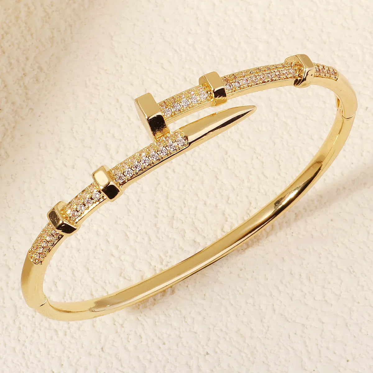 Nail Bracelets Zirconia Screw Bracelet For Women
