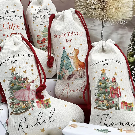 personalized Large Santa Sack Bag Christmas Gift Bag - Buy One Get One Free 🔥