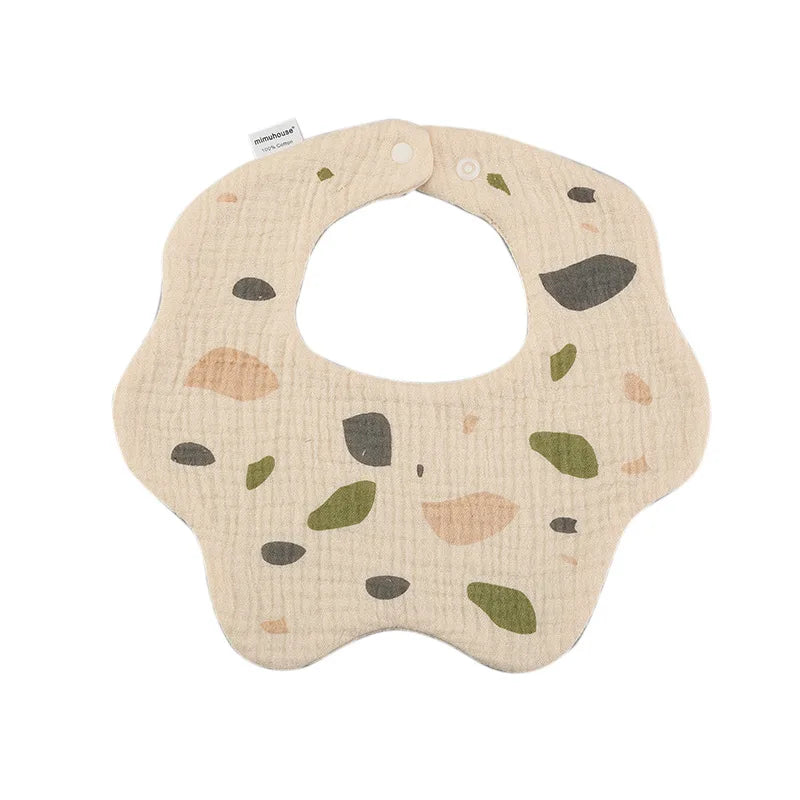 Baby Bibs Cotton Boys and Girls Bib Cute Print Newborn Burp Cloths - BOGO 🔥